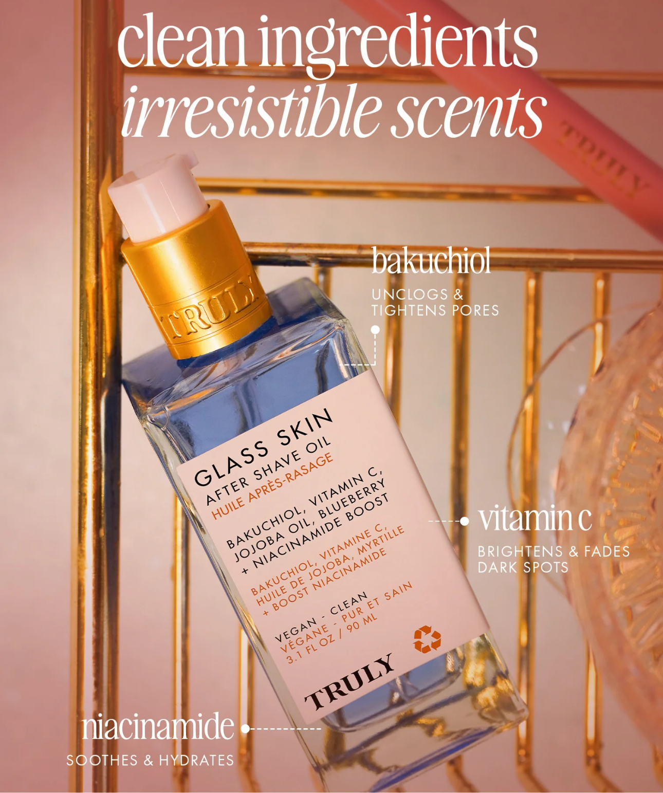 TRULY - Glass Skin - After Shave Oil (Aceite para después del afeitado) 90ml