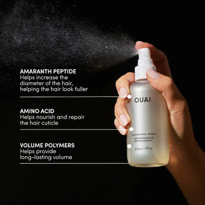 OUAI - Thickening & Volume Spray (Spray reparador para el cabello) 177ml