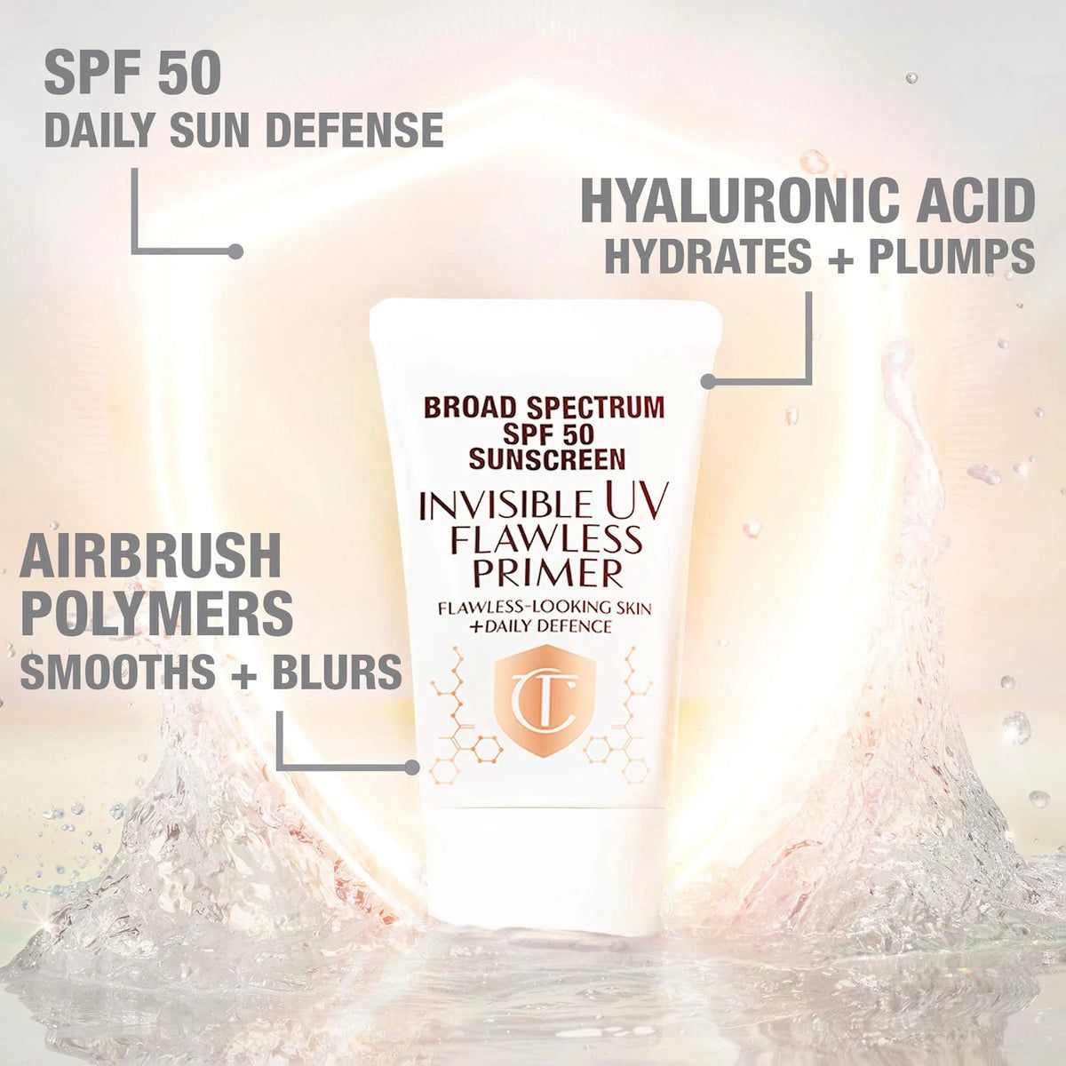 Charlotte Tilbury - Broad Spectrum SPF 50 Porelesss Primer (Prebase facial) 30ml