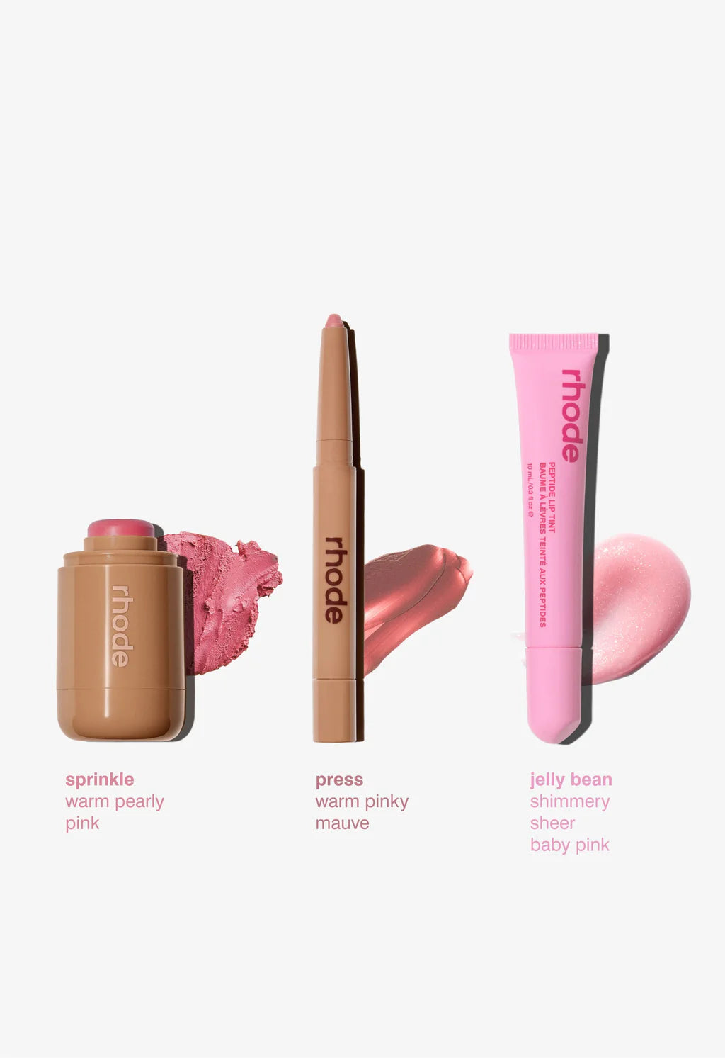 PRE-ORDER - Rhode The Edits 3pz (Blush + Lip tint + Lip liner)