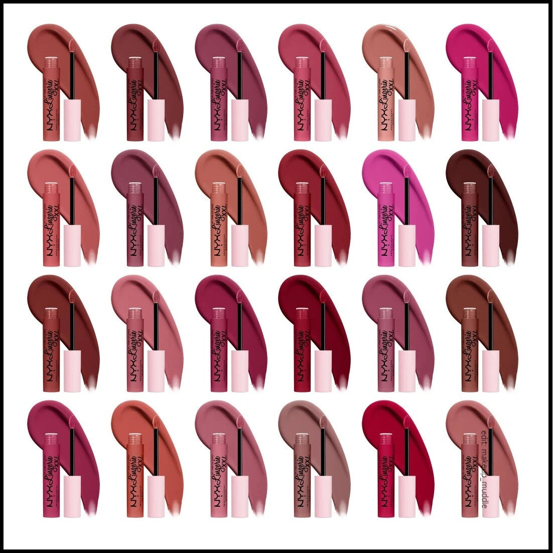 Nyx XXL Lingerie Matte Paquete 5pz